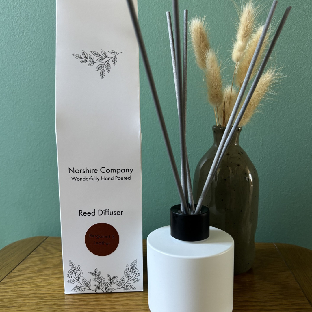 Bergamot & Leather Reed Diffuser | Norshire Company