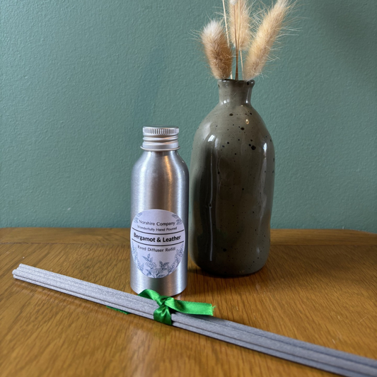 Bergamot & Leather Reed Diffuser Refill