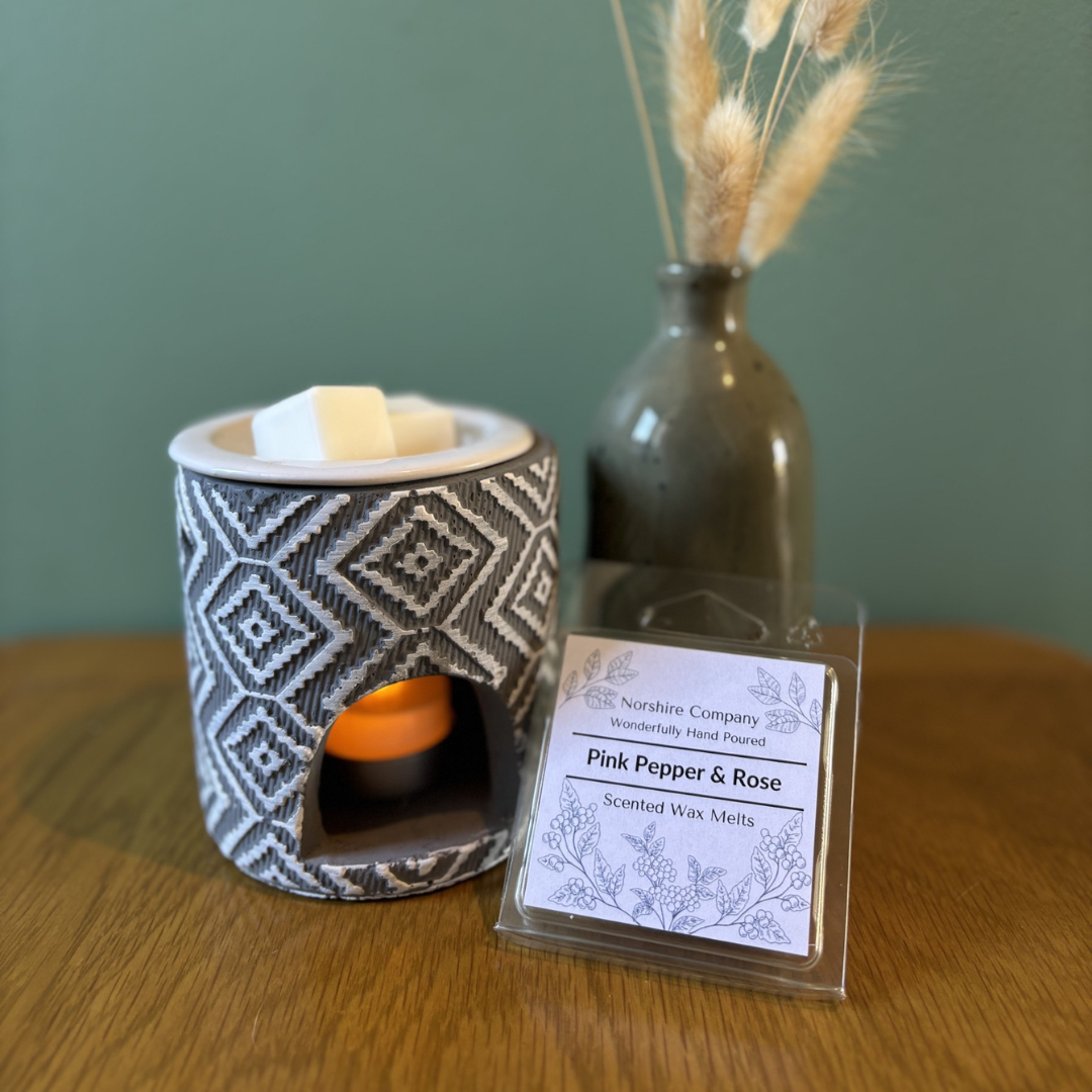 Pink Pepper & Rose Wax Melts Clam Shell